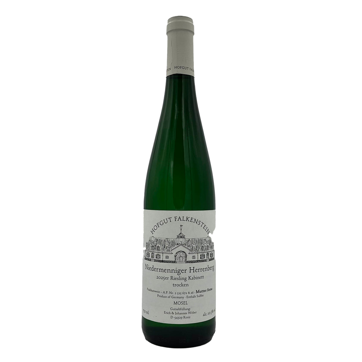 Hofgut Falkenstein Niedermenniger Herrenberg Kabinett trocken 'Mutter Anna' 2025, Mosel, Germany